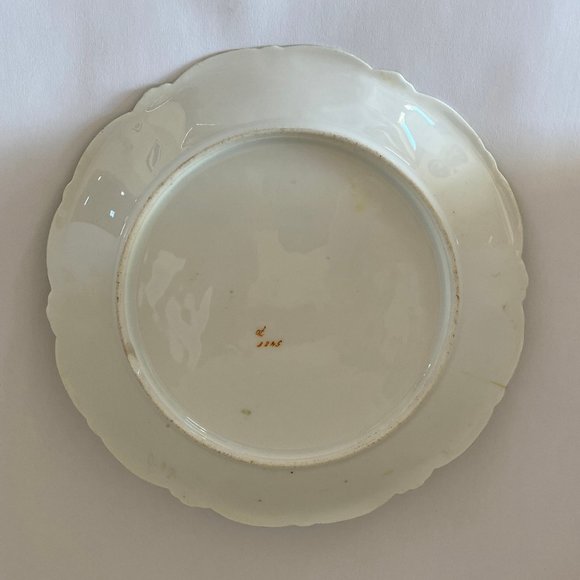 Imperial White Chrysanthemum Carnival Glass Chop Plate  Antique Chrysanthemum Plate